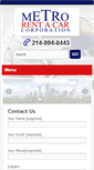 Mobile Screenshot of metrorentacardfw.com